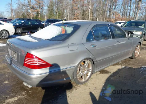 2003 Mercedes-Benz S 55 Amg из США, поврежденный, VIN WDBNG74J63A339596